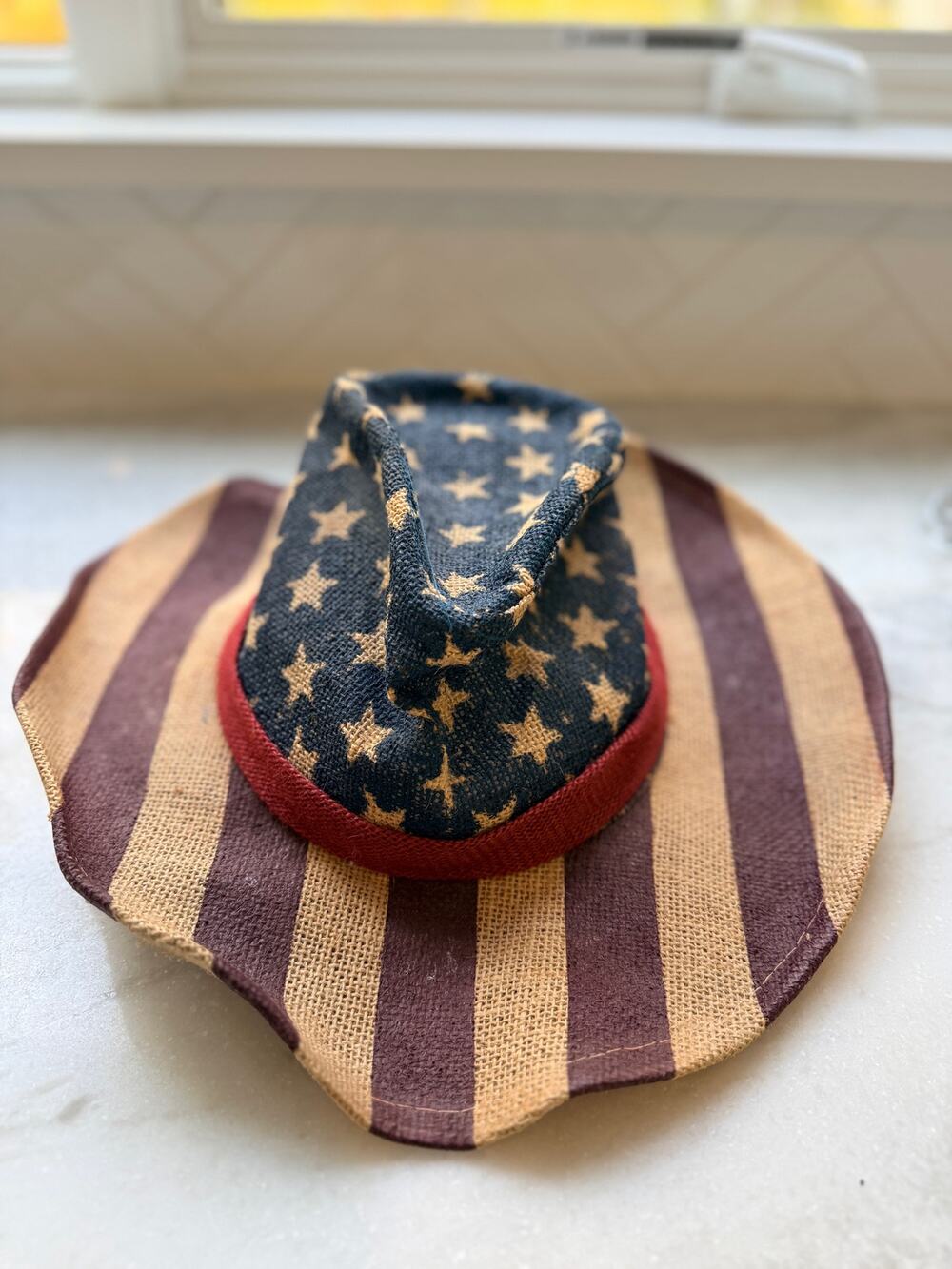 USA Straw American Flag Cowboy Hat for Men/Women